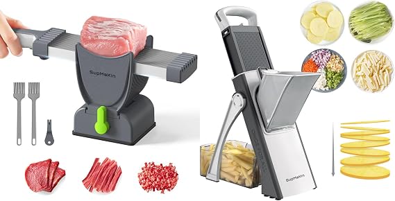 Upgrade Safe Mandoline Slicer + Meat Slicer