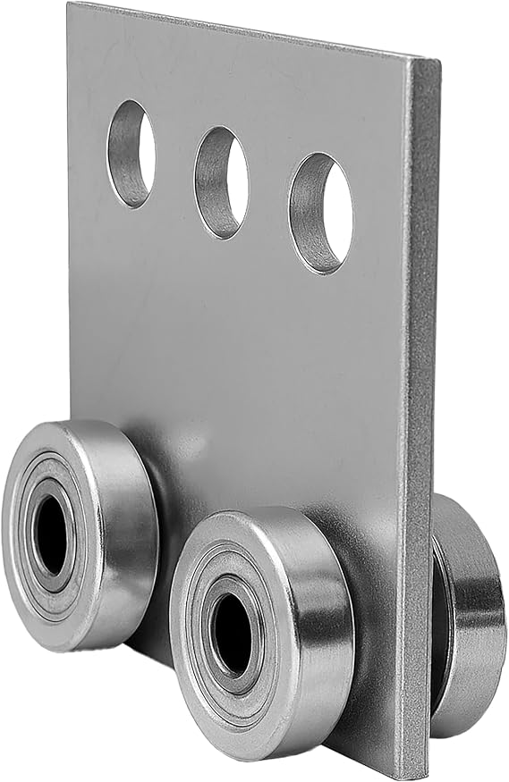 ANDUSTRIAL - 4 Bearing Trolley Assembly Roller - Silver Finish: Electro-Galvanized Zinc - Fits 1-5/8" Wide and All Taller Strut Channels - Design Load: 600 Lbs - 1 Pc