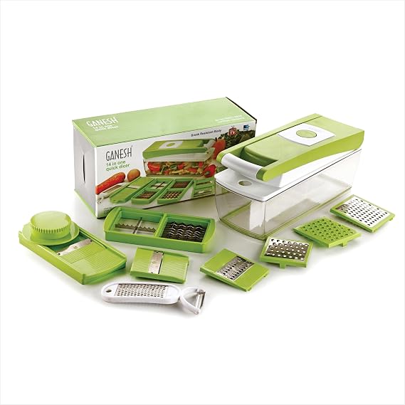 Ganesh Quick Plastic Dicer, Green