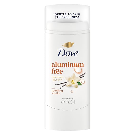 Dove Deodorant Stick Sparkling Vanilla Aluminum Free 2.4 oz