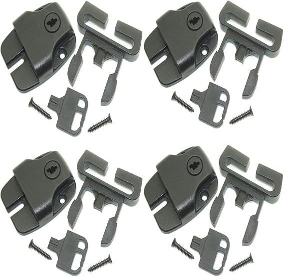 ( pack of 4 ) Spa Hot Tub Cover latch Broken Latch Repair Kit repair Clip Lock with keys and hardwares for Spa Hot Tubs Cover Latch Strap Repair Kit & Key Hot Spring Caldera Video How To