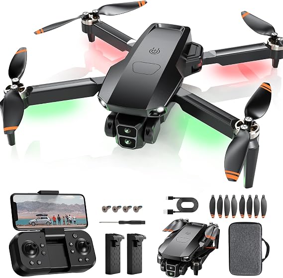 Drone with Camera for Adults, Brushless Motor Drones for Kids Beginners.