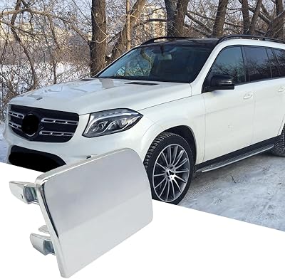 Chrome Rear Bumper Tow Hook Eye Cap Cover Compatible with Mercedes-Benz GL350 W166 2015-2019 Replace 1668852323
