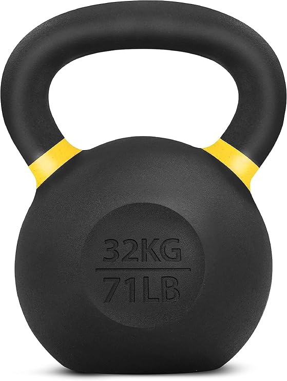 Yes4All Powdercoat Cast Iron Kettlebell 4-32 kg Swing Barbell Ball Weight