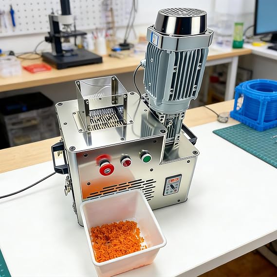 1.5kw Electric Plastic Shredder Grinder, Plastic Crusher Machine For Failed 3D Prints, Plastic Recycling Shredder for Crushing Capacity 1020 Kg/H, For Extrusion, Molding, Or Further Processing