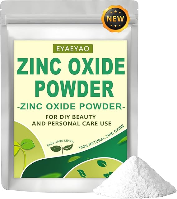 Zinc Oxide Powder | Non-Nano & Uncoated | Make Your Own Lotion, Deodorant, Cream, Soap | DIY Essentials | Resealable Bag | Pure Natural | Multitude of Uses | 4 Ounces