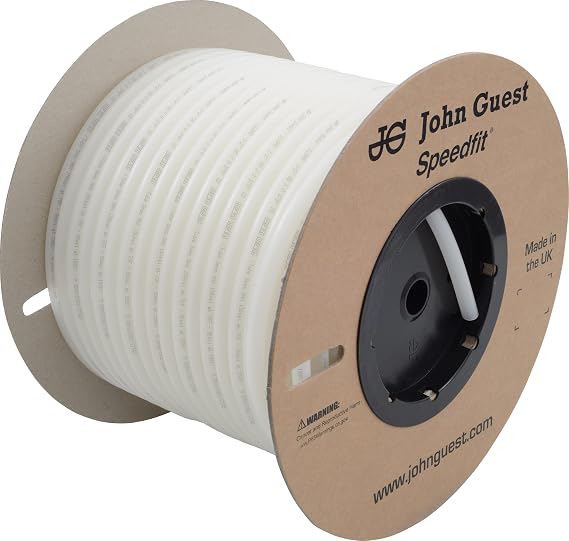 John Guest 1/2 Inch x 250 Feet LLDPE Tubing, Flexible Water Tubing for Plumbing, Natural, PE-16-GI-CCLF-N