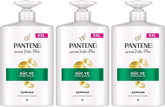 PANTENE Güç ve Parlaklık Şampuan 800 ml 3lü paket