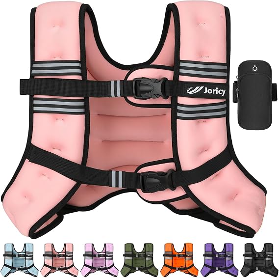 Weighted Vest for Women Men 5lb/8lb/10lb/12lb/15lb/20lb/25lb/30lb