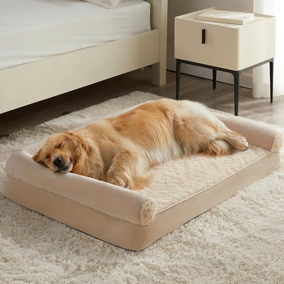 BFPETHOME Orthopedic Washable Large Dog Bed for Senior Dog Comfy Sleep
