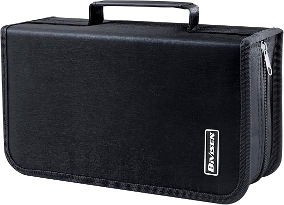 CD/DVD Portable Storage Binder with Handle, 128Capacity