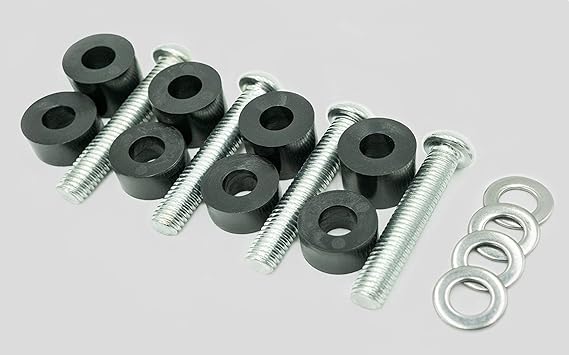 Wall Mounting Screws Bolts for Samsung TV - Extra Long M8 x 45mm with 25mm Long Spacers, TV Mounting Bolts Work with Samsung 42 50" 55" 60" 65" 70" 75" 82" TV