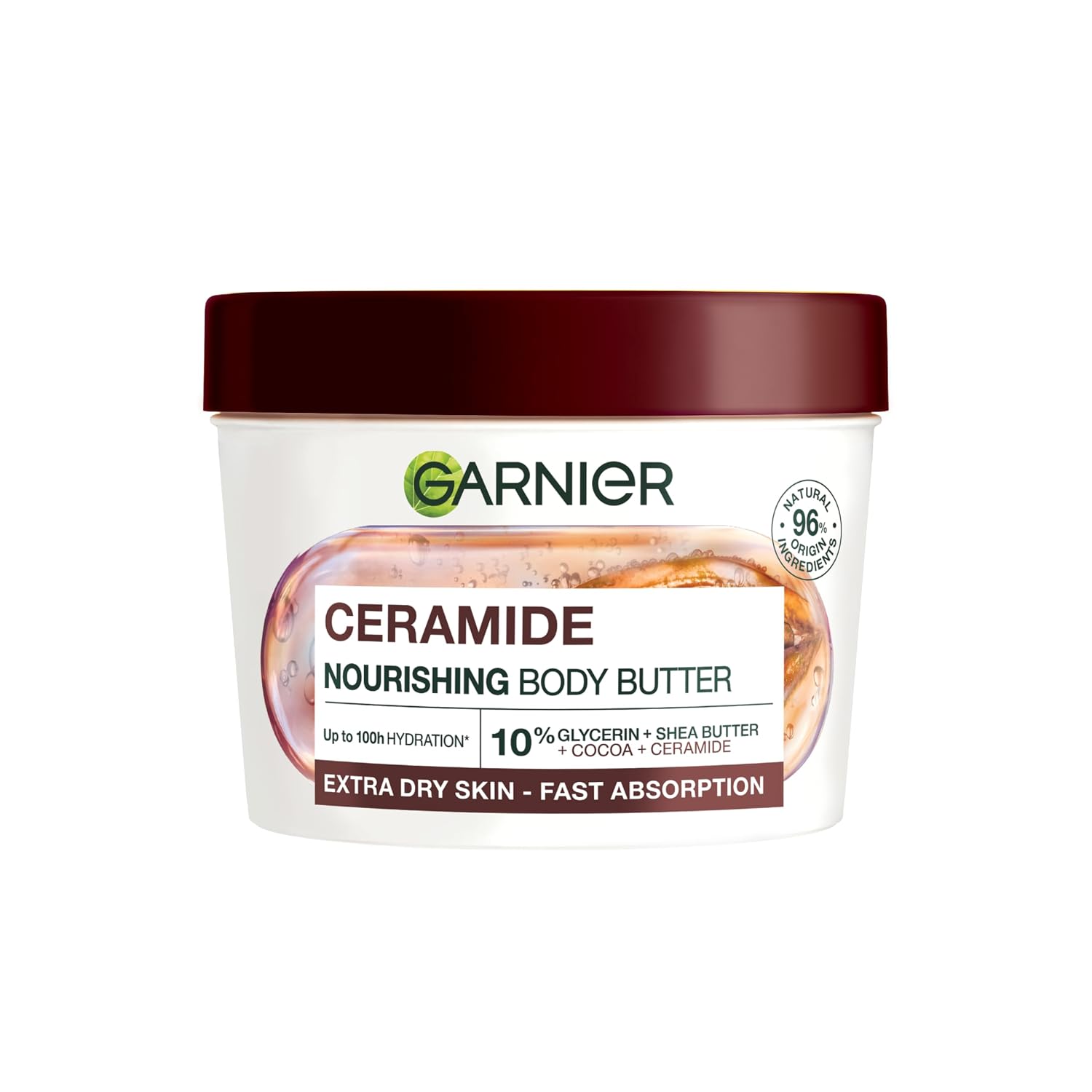garnier repairing body care for dry skin body butter with cocoa butter and ceramides for up to 48 hours moisture body superfood 1 x 380 ml