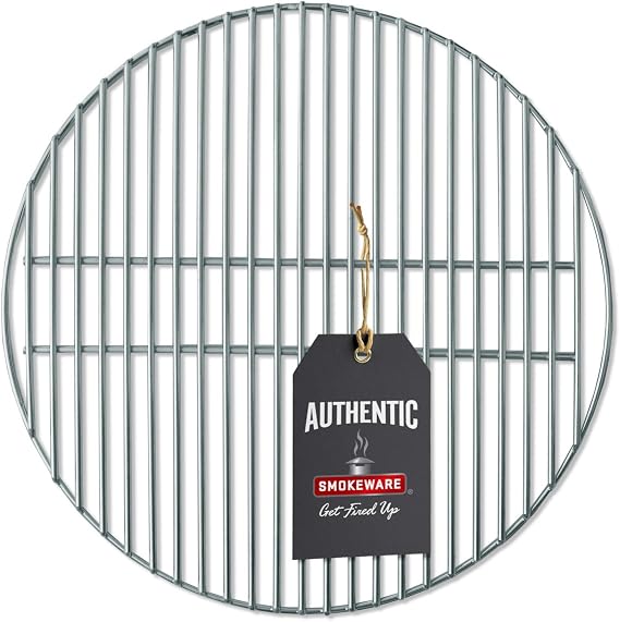 SMOKEWARE Stainless Steel Grill Grate Compatible with Medium Big Green Egg, Heavy Duty Gauge, 15-3/4 inches