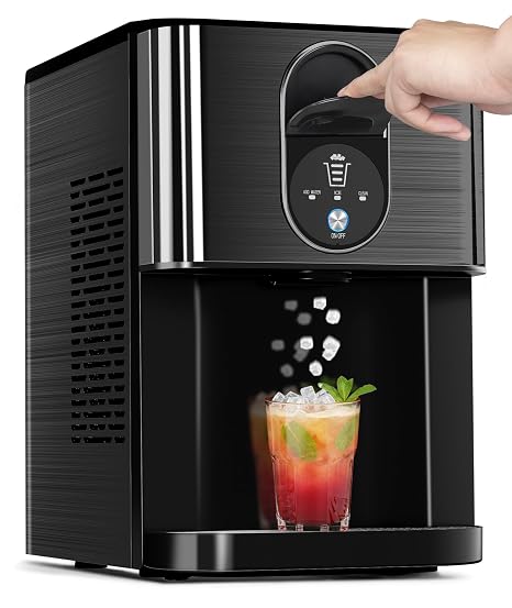 COWSAR Nugget Countertop Ice Maker, 44lbs/24H Pellet Ice Machine Dispenser