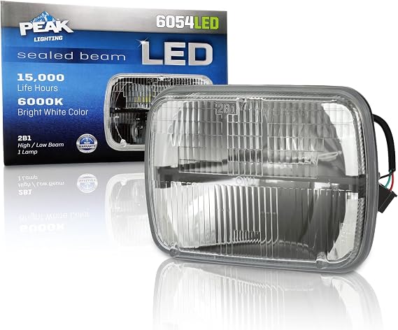 PEAK H6054 Sealed Beam 6000K LED Headlight