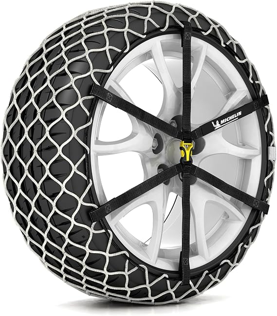MICHELIN Easy Grip Limited 13 Snow Chains for Car Textile Snow Chains Pack of 2 Tyre Chains Ultra-Performance Easy to Use