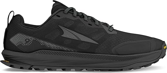 Altra Men Lone Peak 9+ Wide Running Shoes Trail Sneaker Black - Black 45