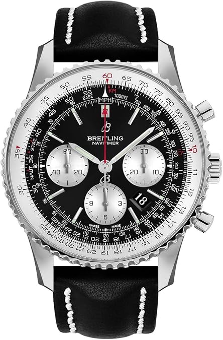 Breitling Navitimer 1 Chronograph Automatic Chronometer Black Dial Men's Watch AB0127211B1X1