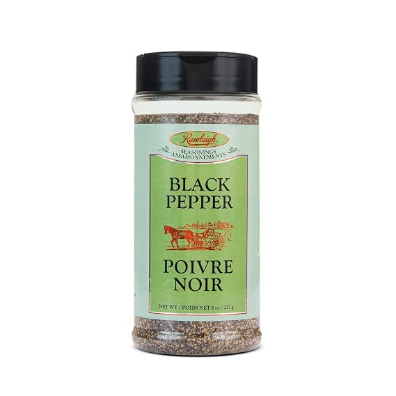 Rawleigh Granulated Black Pepper Seasoning: 8 oz / 227 g (Pack of 1)
