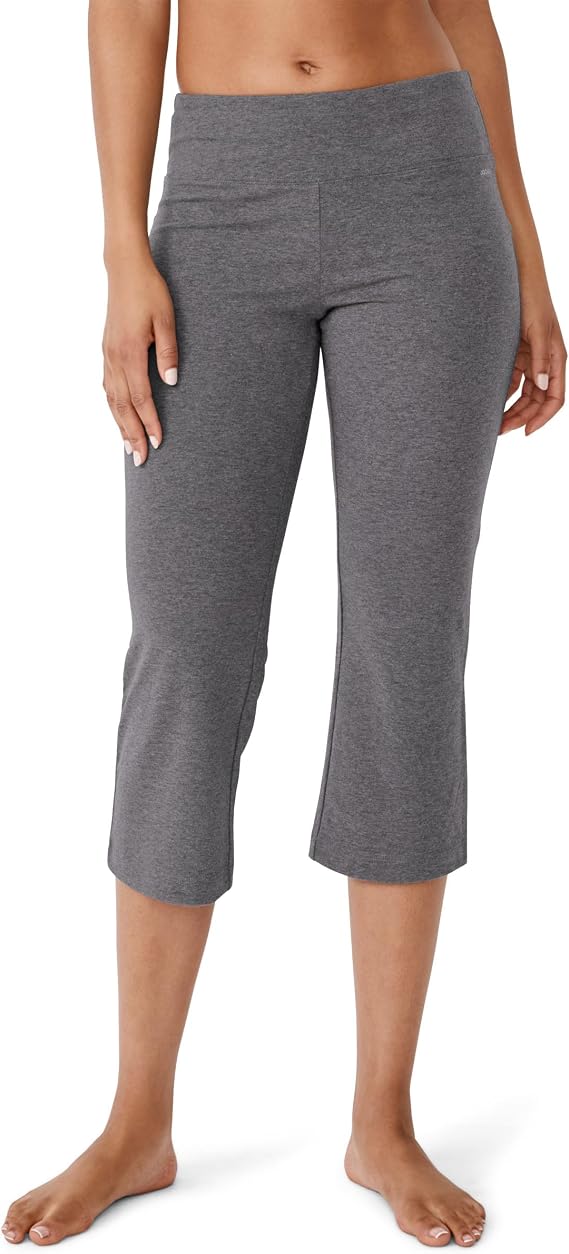 Jockey Womens Cotton Stretch Slim Flare Capri