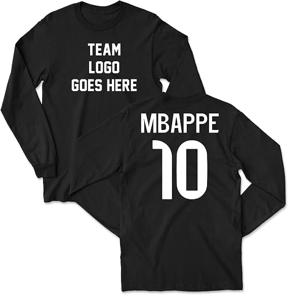 Mbappe 10 Inspired - Madrid Fans Jersey Style Long Sleeve T-Shirt