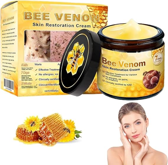 Bee Venom Skin Restoration Cream, Bee Venom Skin Treatment Cream, Bee Venom Comprehensive Creams for Repair, Moisturize and Lift, for All-body