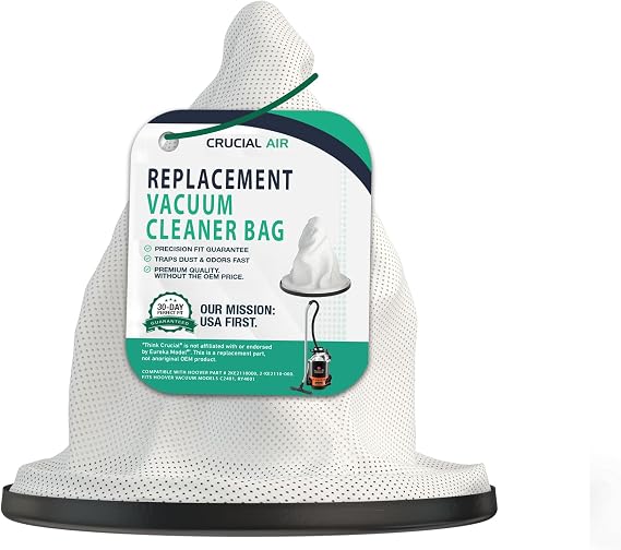 Replacement for Hoover Commercial Backpack Cloth Reusable Vacuum Cleaner Bag Fits Lightweight Backpack Vacuum C2401, Compatible with Part # 2KE2105000 2-KE2105-000 - by Think Crucial