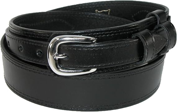 CTM Men's Leather Removable Buckle Ranger Belt