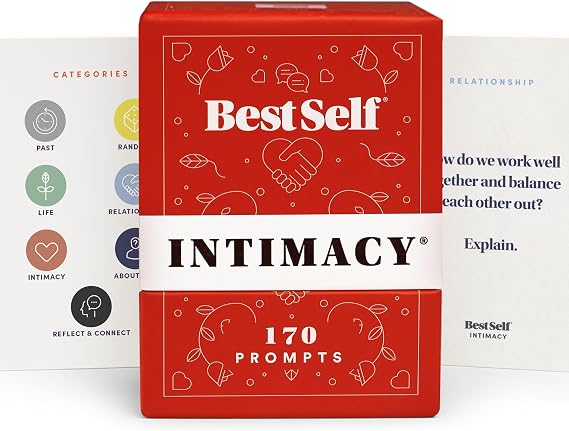 BestSelf Intimacy Deck 170 Conversation Cards for Couples