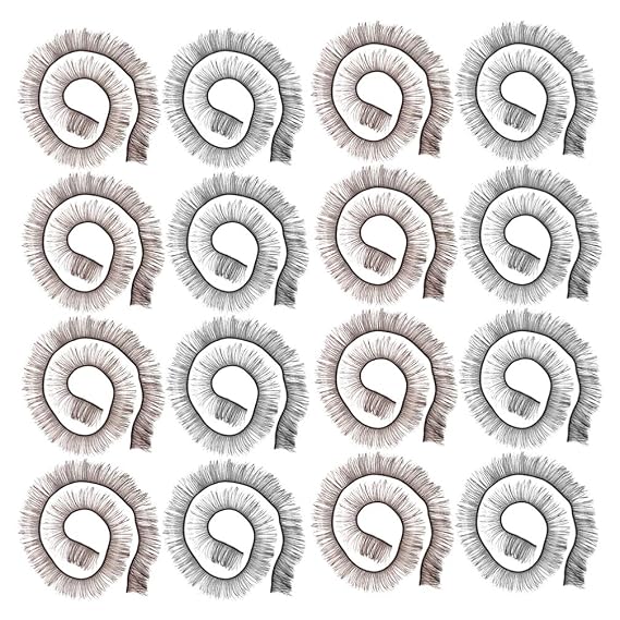 Beavorty 20 Pcs Handmade False Eyelashes for Dolls Realistic Doll Eyelash Accessories Diy Craft Supplies 7.87 Inch Length for Doll Making