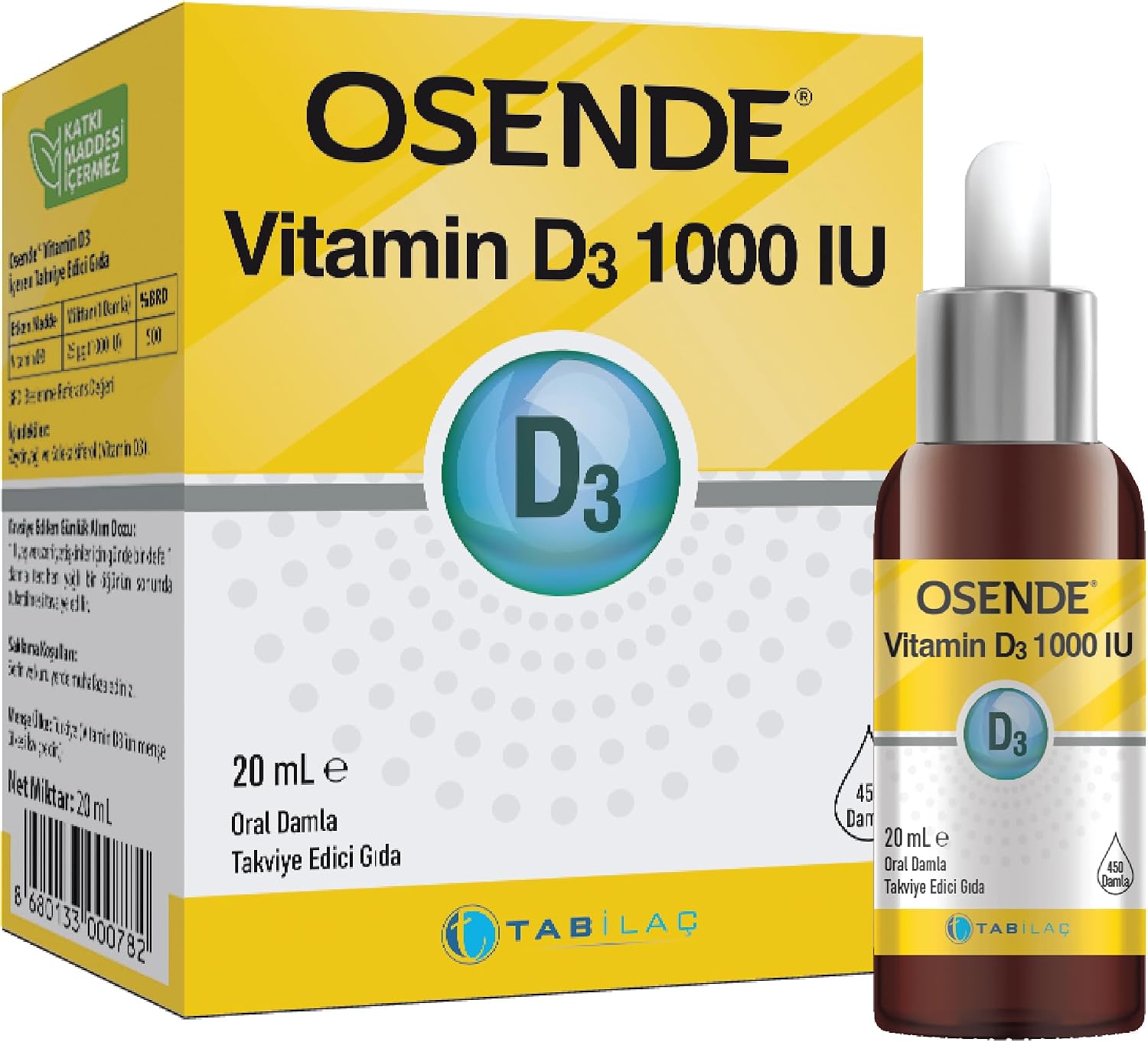 Osende Vitamin D3 Damla 20 ml