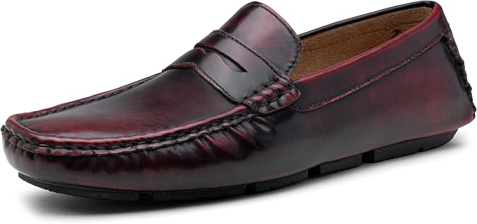 Jousen Men's Penny Loafers Casual Driving Slip On Shoes