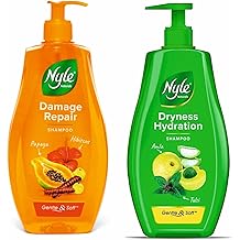 Nylle Shampoo Set, Damage Repair and Dryness Hydration, 13.5 fl oz Each, 2 Pack