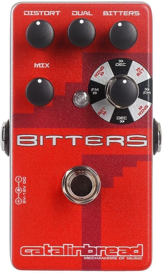 Catalinbread Bitters Multi-effects Modulation Pedal Ultimate Guitar Effects with Distortion, Phaser, Mix Blending, 4 Selectable Effects, Adjustable Signal Chain - Perfect for Versatile Sound