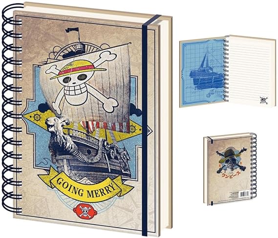 One Piece Notebook (Live Action Going Merry Design) Wiro A5 Writing Book and Journal - Official Merchandise