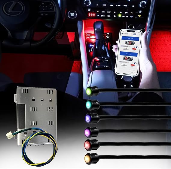 VAIS Technology Interior LED Car Lights - Fiber Optics Based Design
