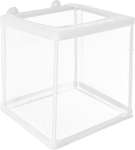 balacoo Fish Box Incubator Kit Aquarium Mesh Fish Tank Spawning Nest Incubator Divider Breeding Tank