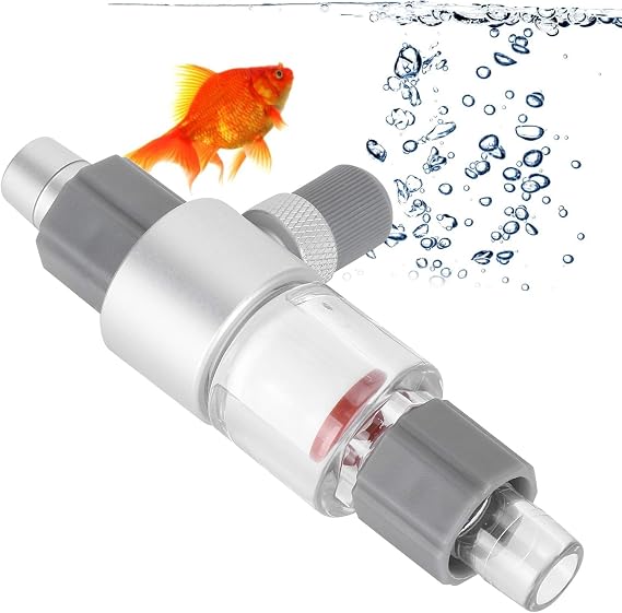 Zerodis Aquarium CO2 Atomizer, External Inline CO2 Reactor Diffuser for Planted Tank, High Efficiency Ceramic CO2 Diffuser for Fish Tank CO2 System, Aquascaping Accessories 12/16mm