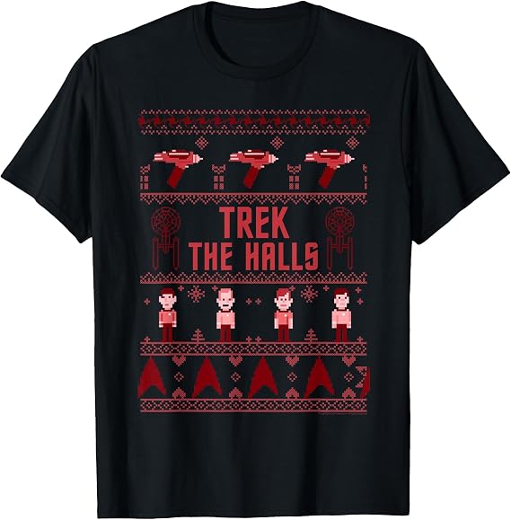 Star Trek Original Trek The Halls Christmas T-Shirt
