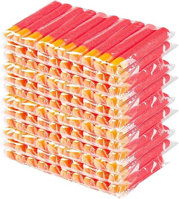 Mega Dart Refill Pack 180 Pcs 9.5cm Red Premium Refill Bullets for N-Strike Mega Series Blasters