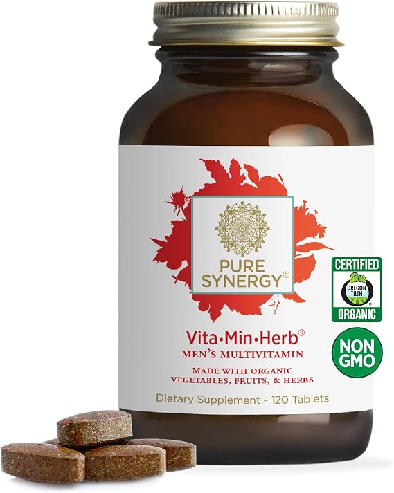 Pure Synergy Vita·Min·Herb Men Wellness Multivitamin 120 Tablets