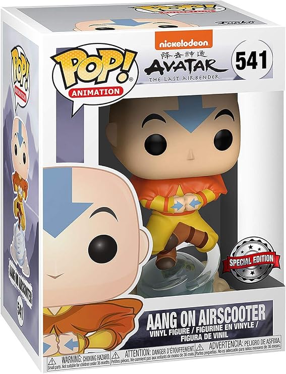 Funko 36470 Pop! Animation: Avatar the Last Airbender - Aang on Airscooter (Special Edition) #541
