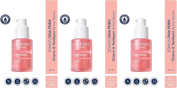 Celenes By Sweden Somon DNA PDRN Onarıcı & Yenileyici Active Serum, 30 ml (3 paketi)