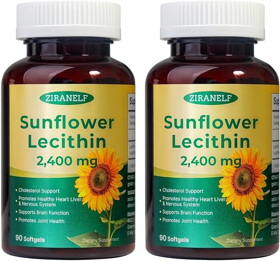Sunflower Lecithin 2400mg 180 Softgels