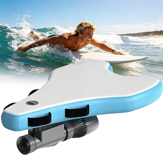 Motorized Inflatable Ride-On Bodyboard Kit with Brushless Thruster,9 Gears, 3-10km/H(1.87-6.2mph), For Paddle Boarding,Snorkeling And Swimming Bodyboard+500W16AThruster