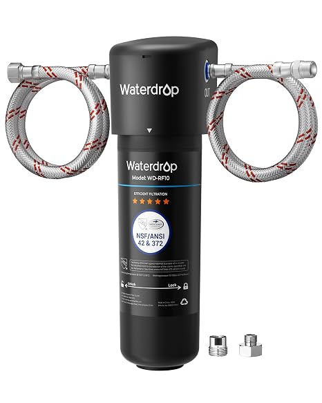 Waterdrop 10UA Under Sink Water Filter System, NSF/ANSI 42 Certified 1 Year