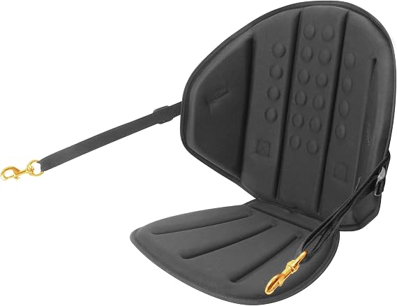 Surf To Summit Tall Back Classic Molded Foam Kayak Seat with Zipper Pack, Sit On Top Kayak Seat, Kayak Seat, Kayak Seat Back Support, Comfortable Kayak Seat, Made in The USA