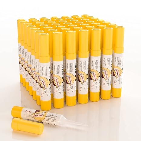 50pcs Vial Convenient Super Glue,Bouaegr All Purpose Adhesive,Universal Super Glue,Instant bonding for bonding Plastic,Glass, Leather, Metal, Wood, Ceramic, Silicone, Rubber-1.5g/pc