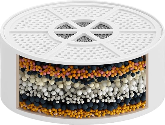 weAQUA Replacement Cartridge for Bath Filter Tub NO BS Real Filtration, Lasts 100 Baths, Fits Dolphin & Select & Standart Models | Reduces Dry, Itchy Skin, Frizzy Hair
